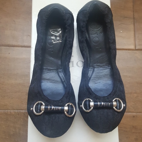 Christian Dior Discontinued Black Ballet Flats - Picture 2 of 4